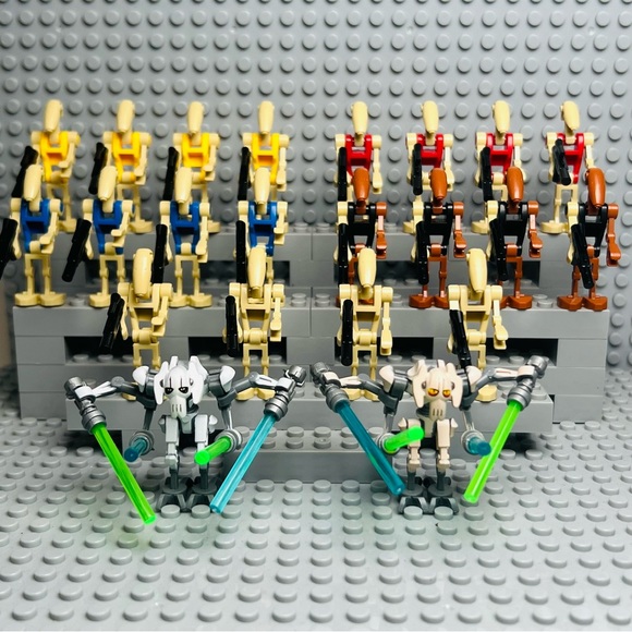 Other - Star Wars General Grievous with Battle Droid Custom Minifigures Lot of 22